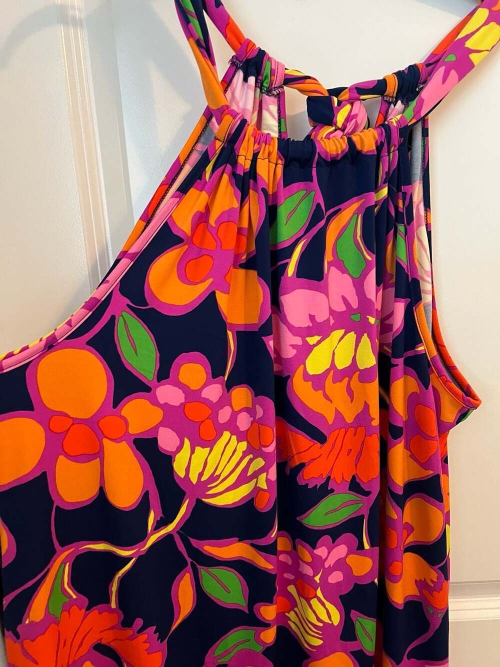 Trina Turk Tropical Floral Halter Dress Large - NWT - Picture 5 of 7